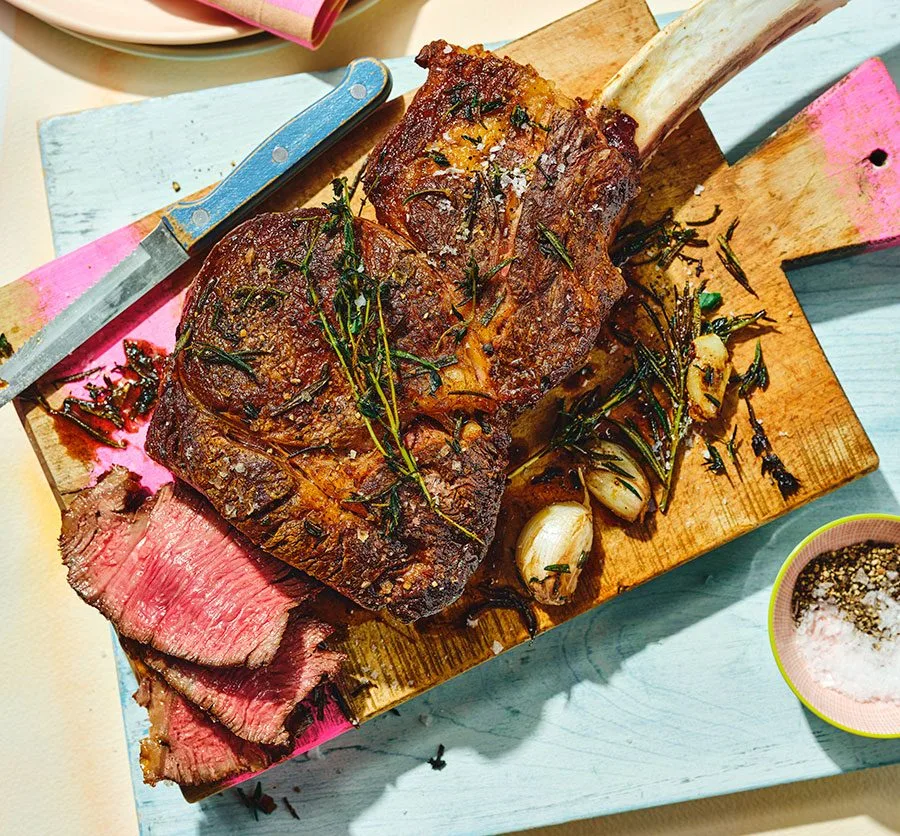 Tomahawk Steak in Plate